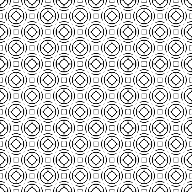 Texture de motif sans couture noir et blanc niveaux de gris conception graphique ornementale ornements en mosaïque modèle de modèle illustration vectorielle eps10