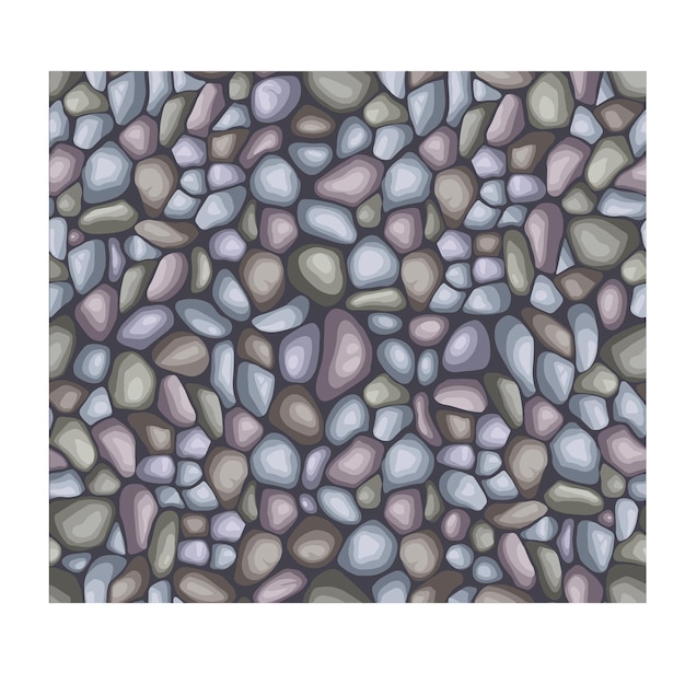 Texture de motif sans couture vecteur de pavés de murs de pierre