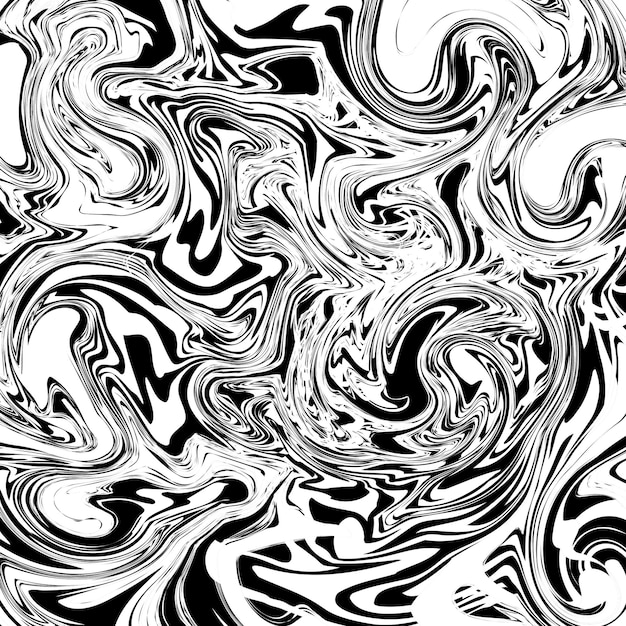 Texture noire et blanche grunge et texture de marbre liquide