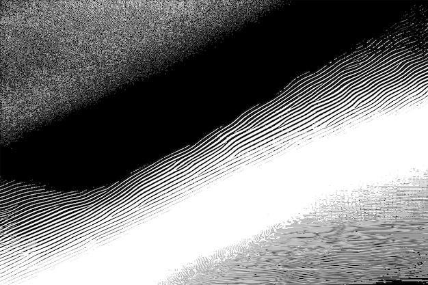 Texture noire déstressée sur fond blanc illustration vectorielle superposée monochrome