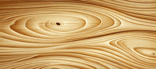 Texture panoramique de bois clair avec des noeuds Vector