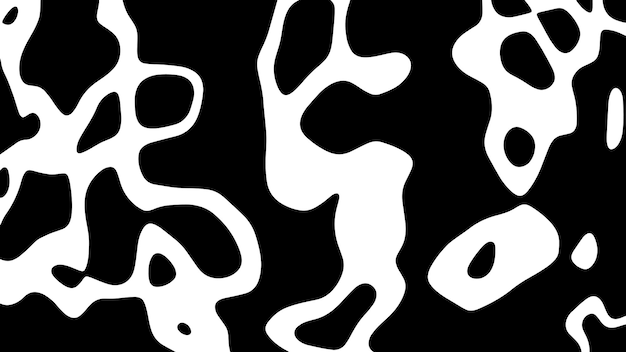 Vecteur texture de peau d'animal motif vache noir et blanc