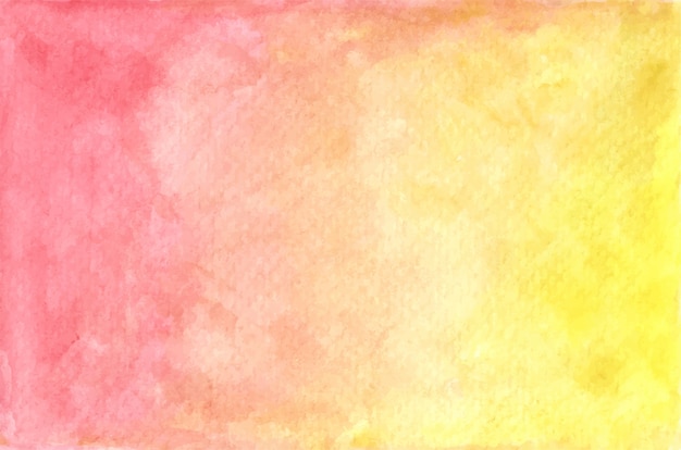 Texture peinte aquarelle pastel rouge et jaune. Abstrait.