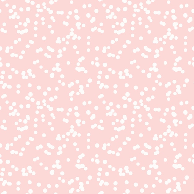 Texture De Point Et De Tache Aléatoires Irréguliers Roses Sans Soudure Dessinés à La Main, Illustration Vectorielle