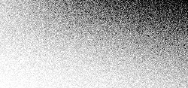 Texture De Points Vectoriels De Fond Dégradé De Bruit De Grain Ou Motif D'effet De Poussière Pointillisme Dotwork Ou Fond Grunge De Bruit De Grain De Pointillé De Sable Granuleux En Dégradé De Demi-teintes