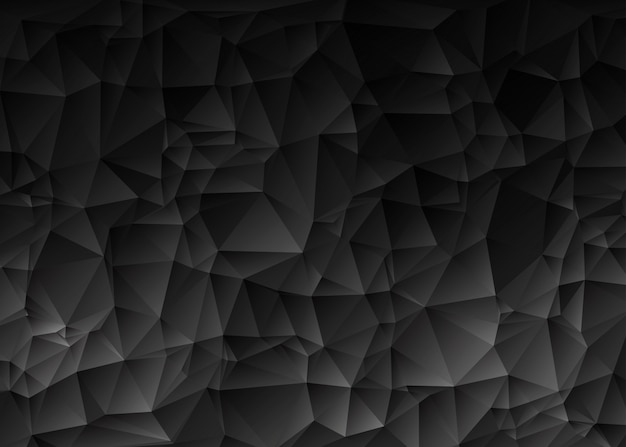 Texture de polygones de triangle noir abstrait