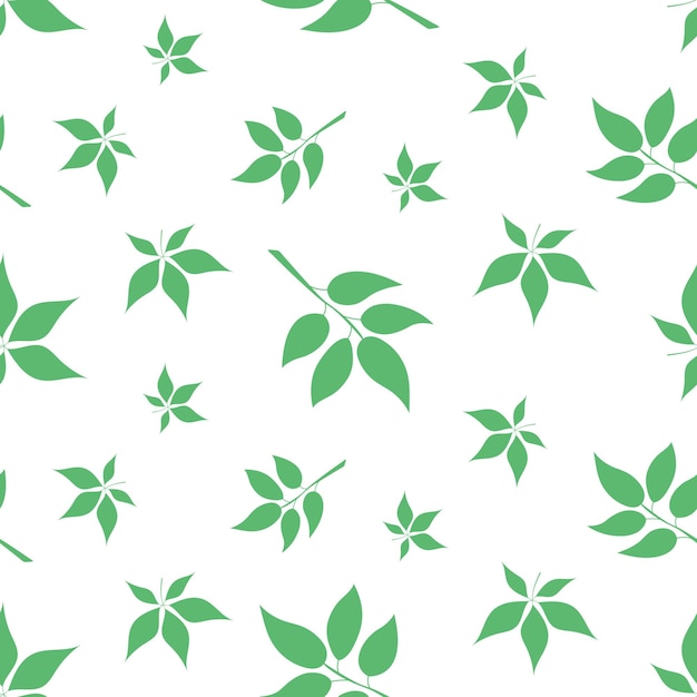 La Texture Printanière Avec Différentes Feuilles Vertes Peut être Utilisée Pour Le Tissu Pour L'impression Organique Verte De Papier D'emballage