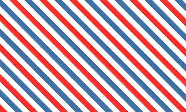 Texture de revêtement de salon de coiffure rétro, fond de revêtement de couleur Barber, fond de vecteur rouge bleu