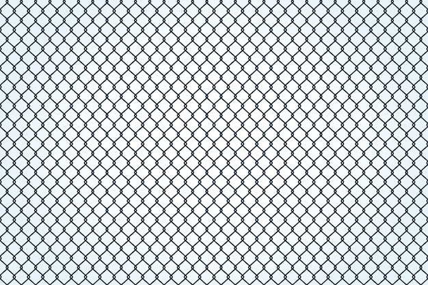 Texture Sans Couture De Maille Métallique Clôture Barbelée Barrière De Prison Propriété Sécurisée Vector