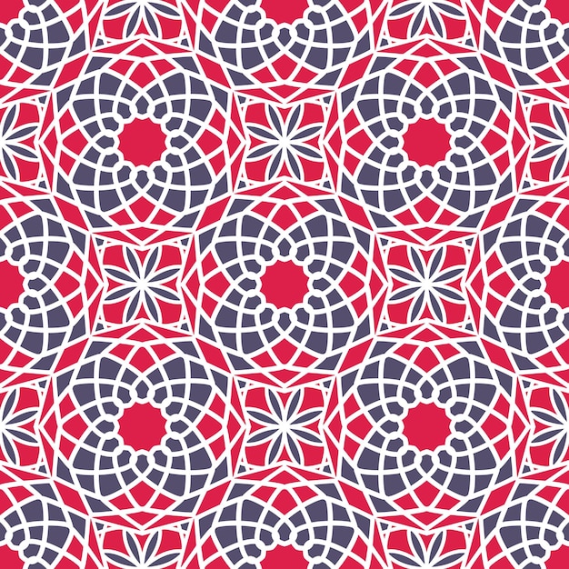 Vecteur texture sans couture avec ornement géométrique arabe motif de mosaïque vectoriel