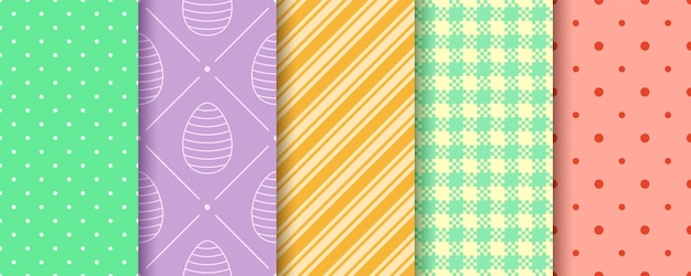 Texture Sans Fin De Pâques Pour Nappe De Pique-nique Web Papier D'emballage Collection Seamless Patterns