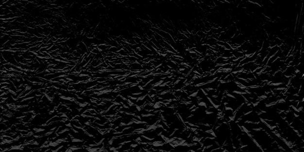 Texture De Superposition Noire Abstraite De Vecteur De Film Plastique Froissé