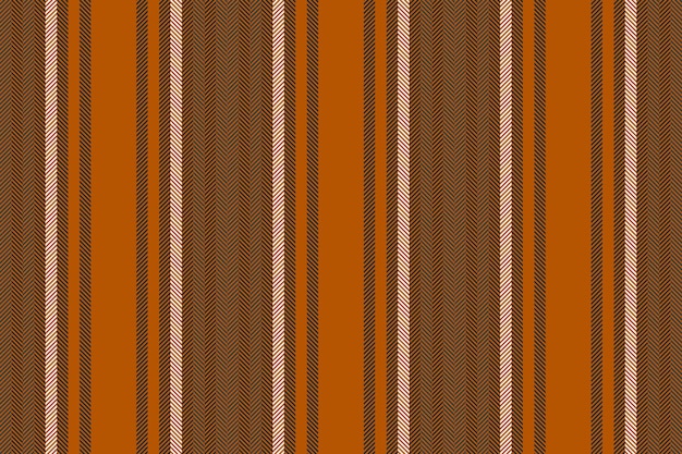 Texture de tissu textile de bande de motif vectoriel avec des lignes transparentes de fond vertical dans des couleurs orange et sombres