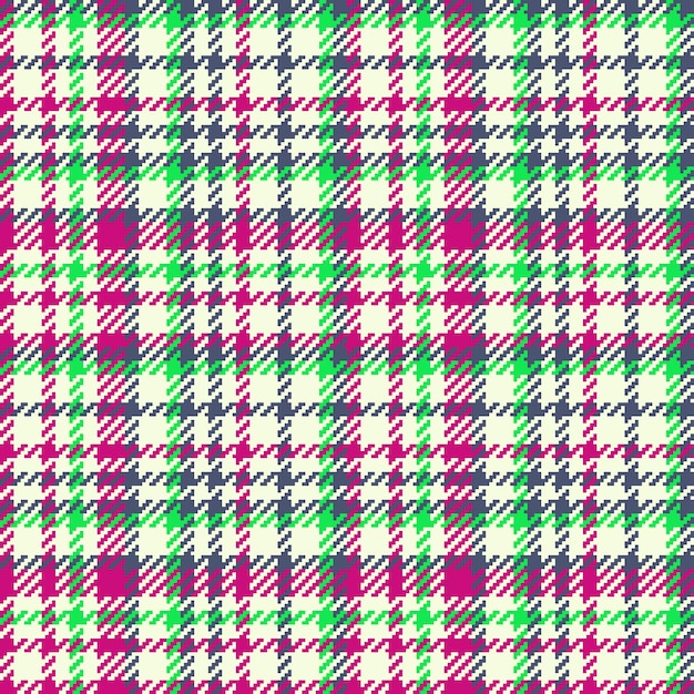 Texture vecteur tissu Plaid motif de fond Vérifier textile tartan sans couture