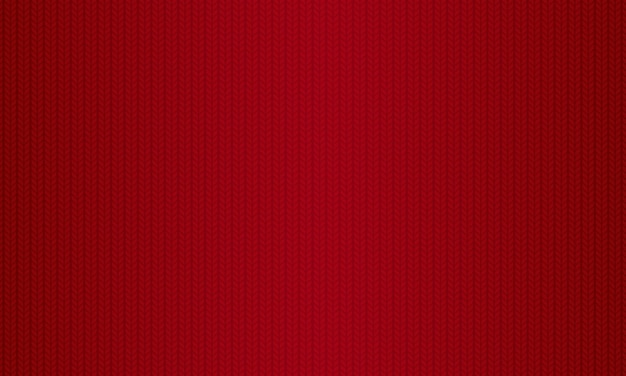 Vecteur texture vectorielle du tissu tricoté motif de tricot rouge confortable