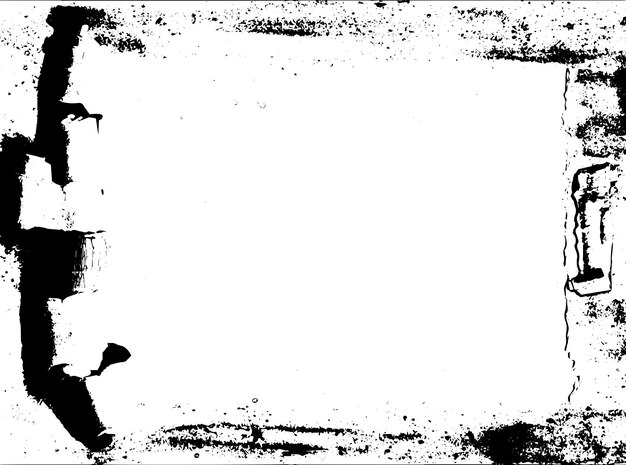 Vecteur texture vectorielle grunge rustique avec grain et taches arrière-plan de bruit abstrait surface altérée sale et endommagée arrière-plan rugueux détaillé illustration graphique vectorielle avec eps10 blanc transparent