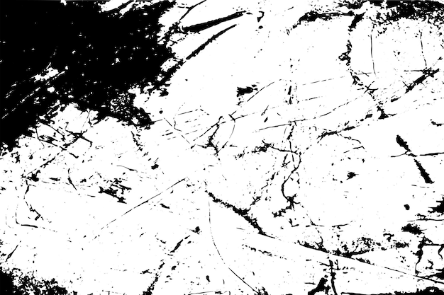 Texture vectorielle rustique fissurée avec de nombreuses fissures et rayures Fond abstrait Surface cassée et endommagée Fond vieilli Illustration graphique vectorielle avec EPS10 blanc transparent