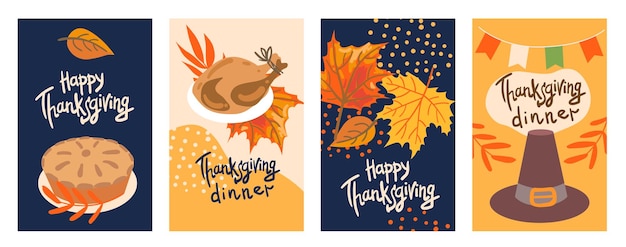 Vecteur thanksgiving day vector illustration pour votre conception