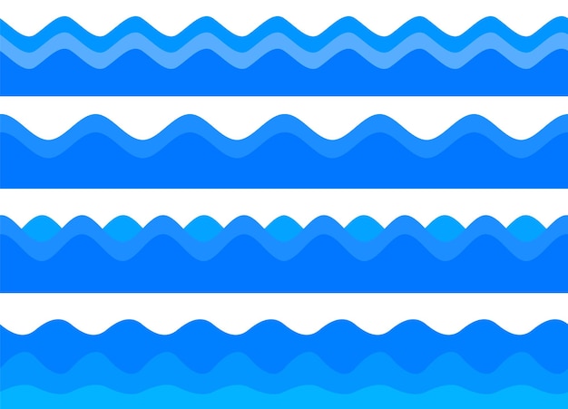 Thème naturel de fraîcheur un arrière-plan d'eau douce de bleu Conception d'éléments ondulés abstraits ondulés Illustration vectorielle eps10