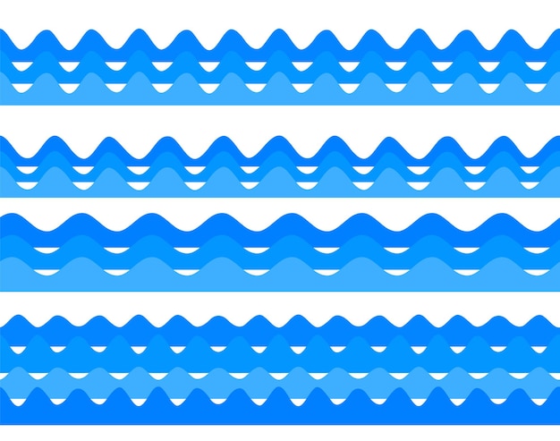 Thème naturel de fraîcheur un arrière-plan d'eau douce de bleu Conception d'éléments ondulés abstraits ondulés Illustration vectorielle eps10