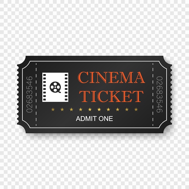 Ticket De Cinéma Isolé