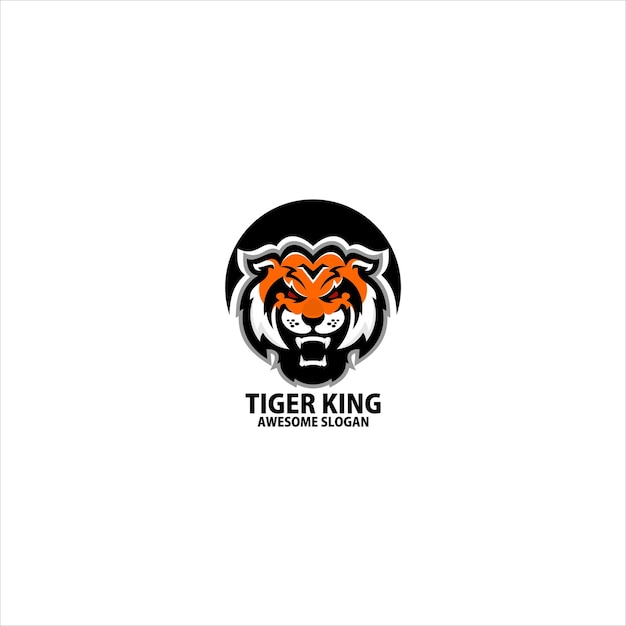 Tiger King Design Logo Jeu Esport