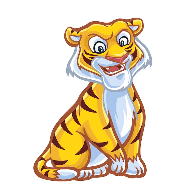 Vecteur tiger mascot design