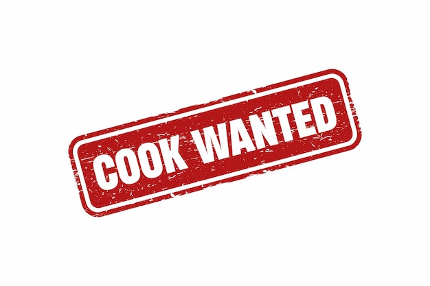 Timbre Grunge Carré De Cook Wanted