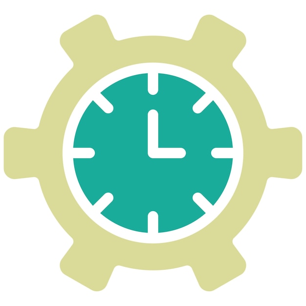 Vecteur time management vector icon illustration of life skills iconset