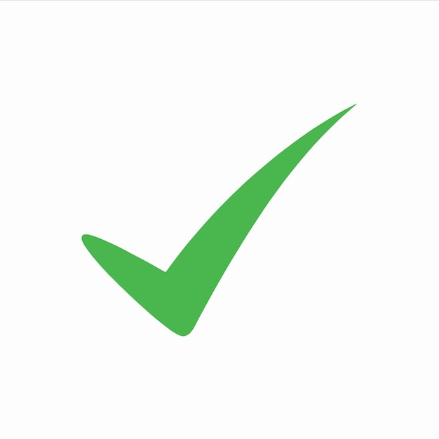 une tique verte dans un papier vert qui dit " check quot "