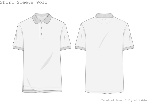 Tirage à la main technique du polo à manches courtes