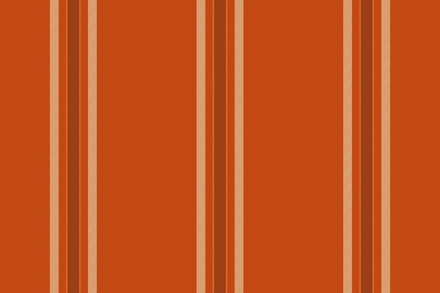 Vecteur tissu de la fête de la saint-valentin textile sans couture lignes de motif vectoriel calme fond de bande de flux texture verticale en couleurs orange et blé