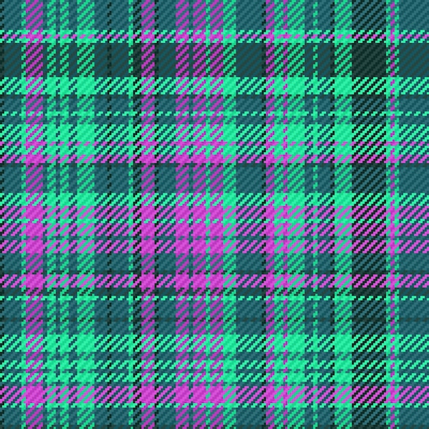 Tissu Sans Couture De Fond Vector Check Tartan Texture Plaid Pattern Textile