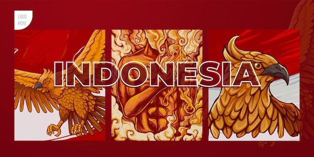 La Toile De Fond A Un Thème Pancasila Et Indonésien