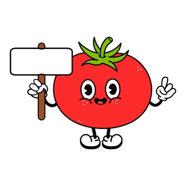 Tomate avec un caractère d'inscription