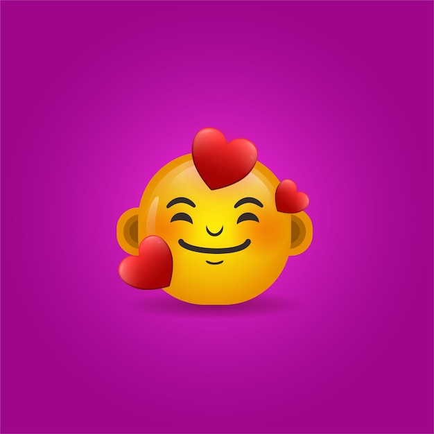 Vecteur tomber amoureux vecteur premium emoji