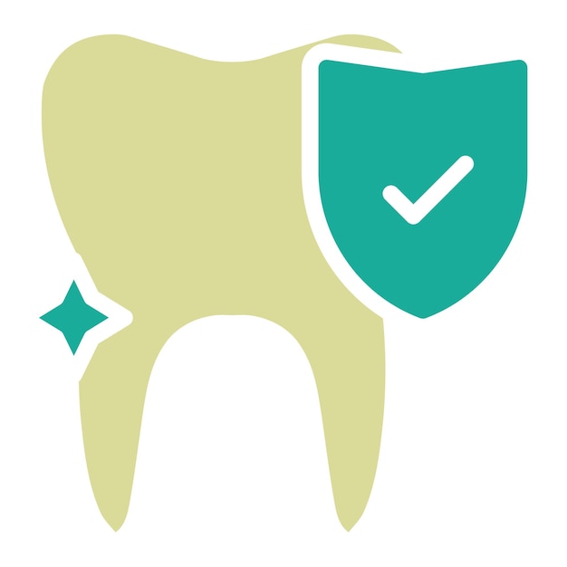 Vecteur tooth protection vector icon illustration of dental care iconset