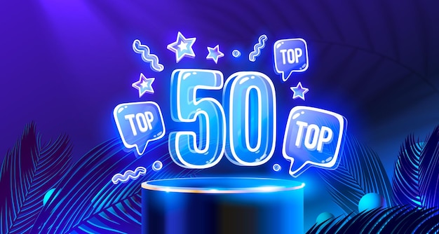 Top 50 Des Meilleures Bannières Du Prix Du Podium Au Néon