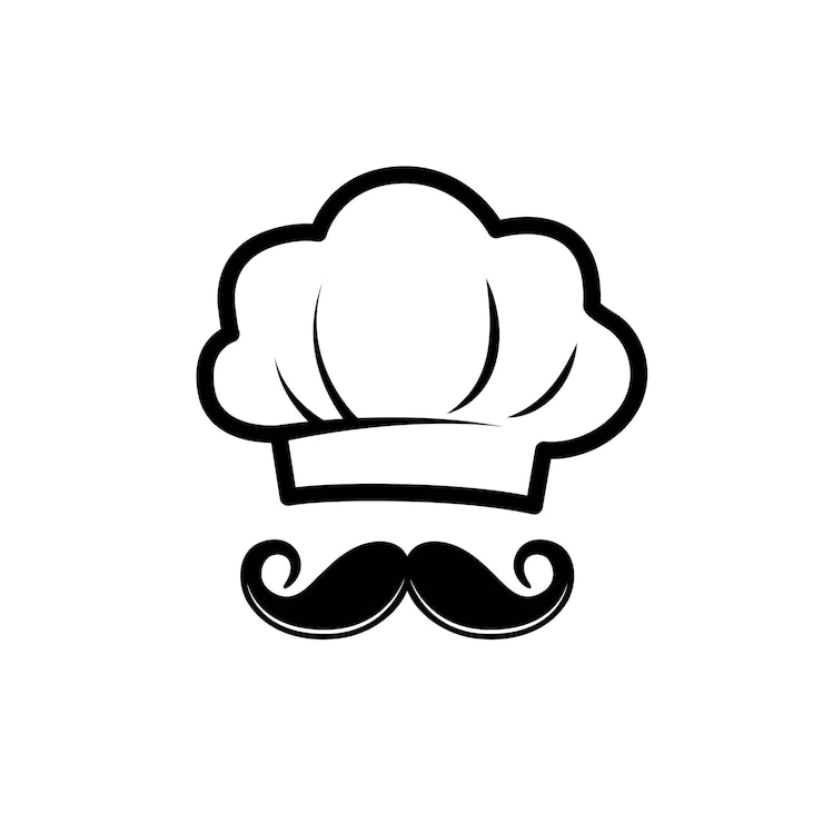 Vecteur toques de chef et de cuisinier toques de chef casquettes et chapeaux logo du restaurant