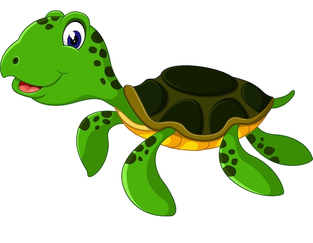 Tortue De Dessin Animé Mignon