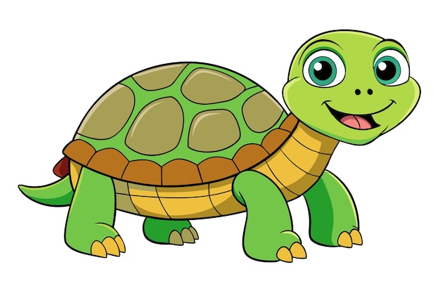 La tortue de dessin animé