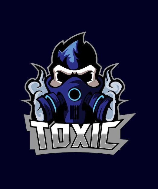 Vecteur toxic guy esports logo