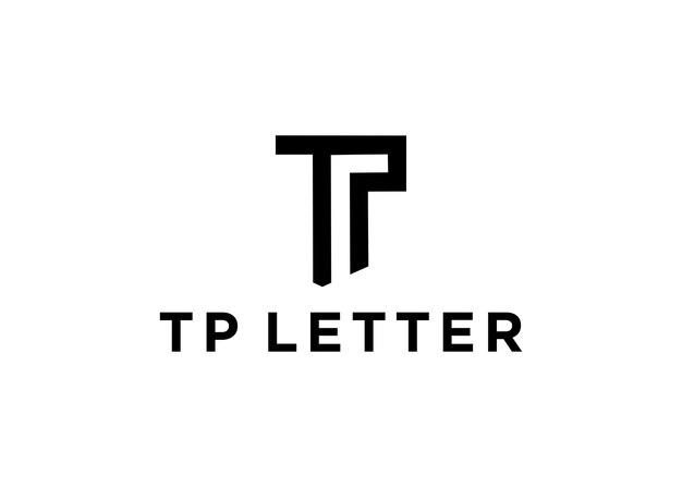 Vecteur tp lettre logo design illustration vectorielle
