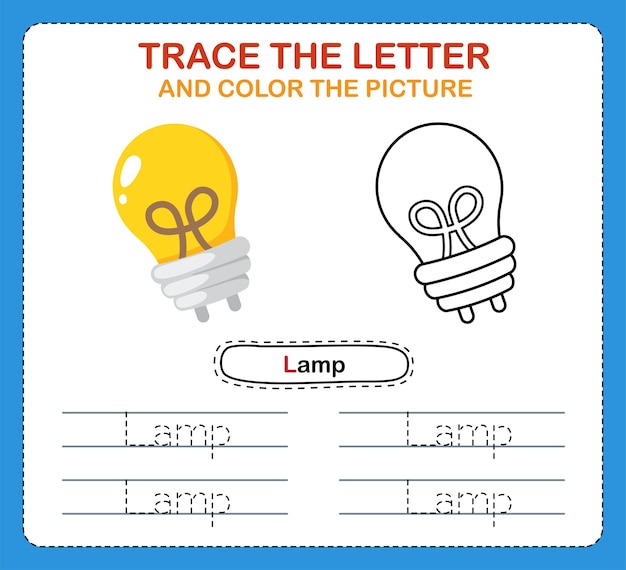 Vecteur trace des lettres de l'alphabet anglais et livre à colorierexercice d'écriture à la main pour les enfants d'âge préscolaire
