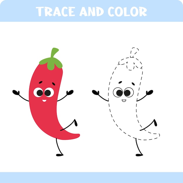 Tracer et colorer le papier chili