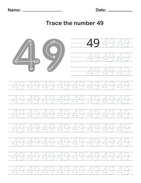 Tracez Le Nombre 49