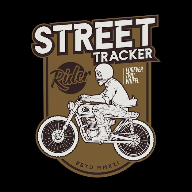 Tracker De Rue De Moto Sur Le Trajet