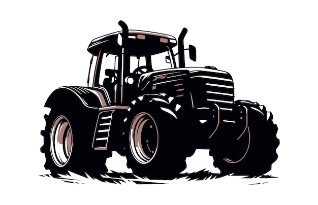 Tracteur Plat Illustration Vecteur Tracteur Plat Vecteur Conception Tracteur De Ferme Moderne Tracteur Coloré Tracteur