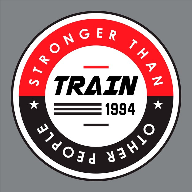 Le Train De 1984 Est Imprimé Avec Un Slogan Sportif.