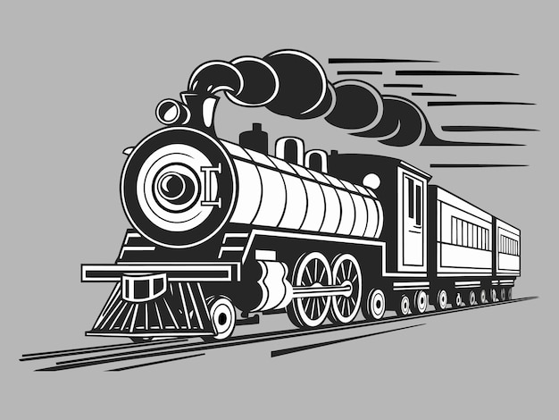 Le train à vapeur vintage